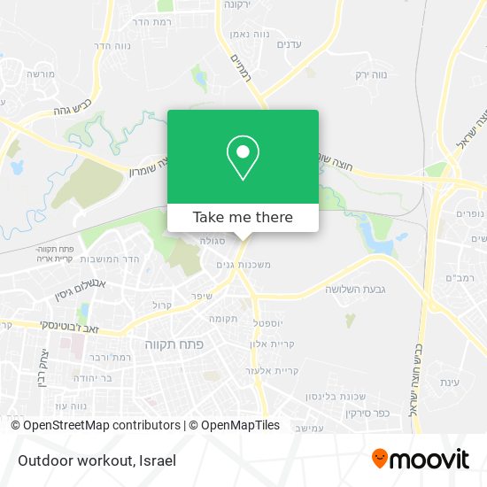 Outdoor workout map