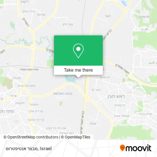Карта מבצר אנטיפטרוס