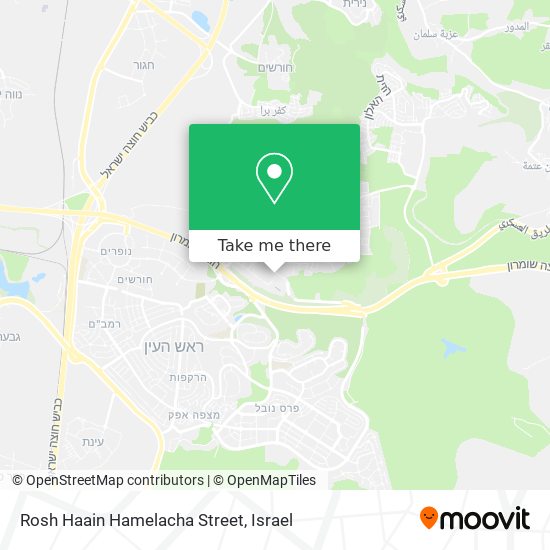 Rosh Haain Hamelacha Street map