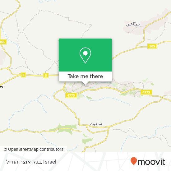 בנק אוצר החייל map