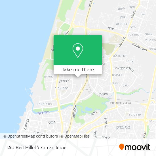 Карта TAU Beit Hillel בית הלל