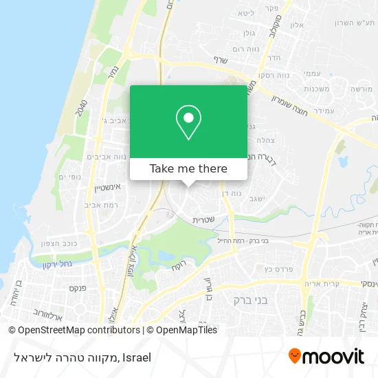 Карта מקווה טהרה לישראל