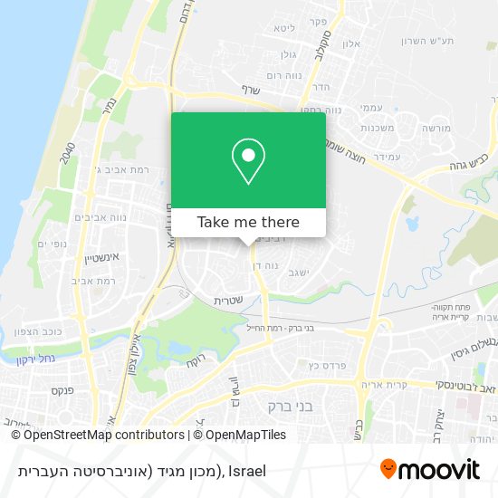 מכון מגיד (אוניברסיטה העברית) map