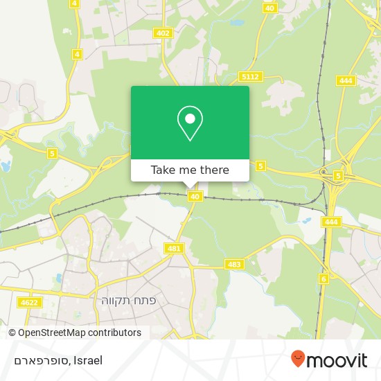 סופרפארם map