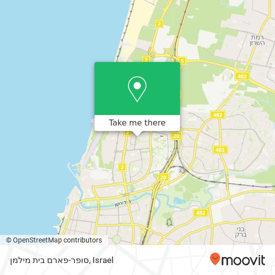 סופר-פארם בית מילמן map