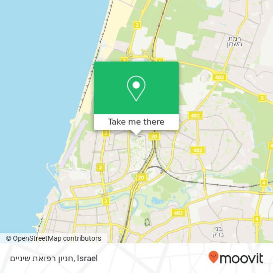 חניון רפואת שיניים map