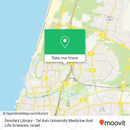 Smolarz Library - Tel Aviv University Medicine And Life Sciences map