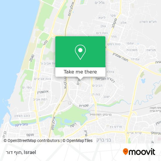 חוף דור map