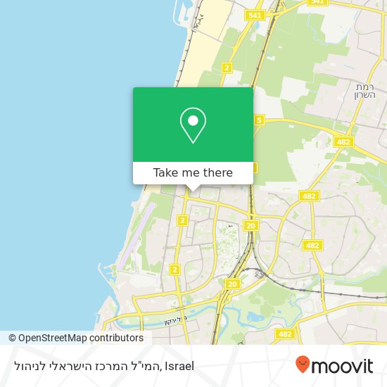 המי"ל המרכז הישראלי לניהול map