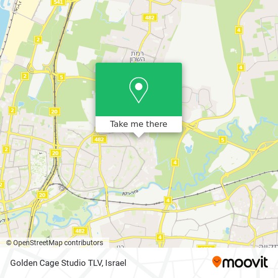 Golden Cage Studio TLV map