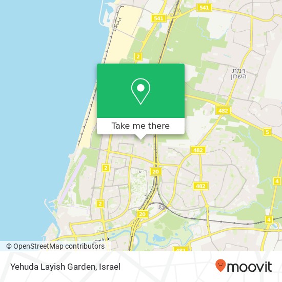 Yehuda Layish Garden map