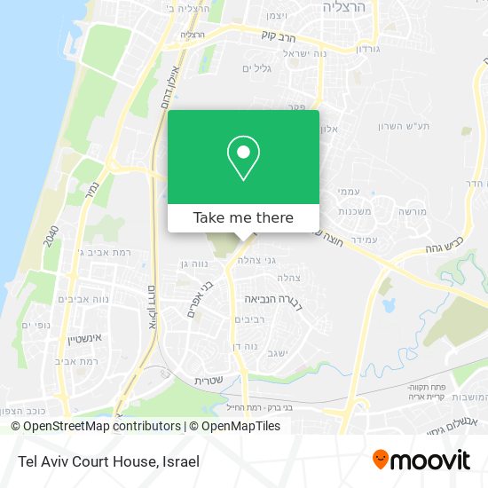 Tel Aviv Court House map