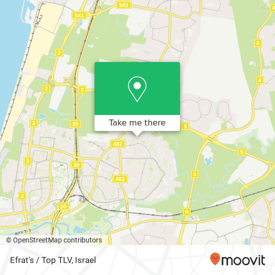 Efrat's / Top TLV map