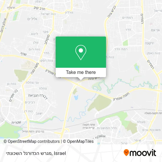 Карта מגרש הכדורגל השכונתי