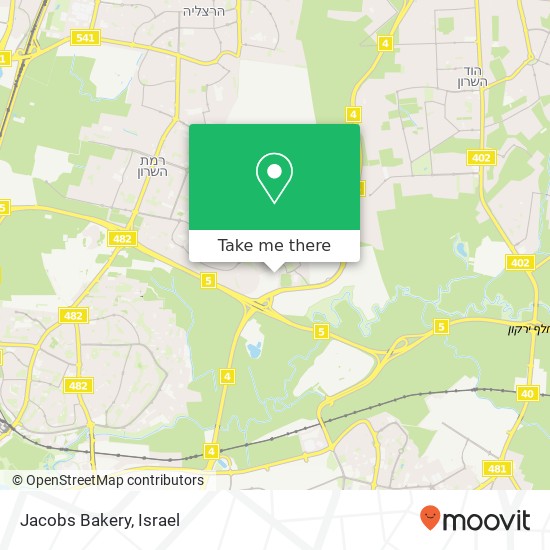 Карта Jacobs Bakery
