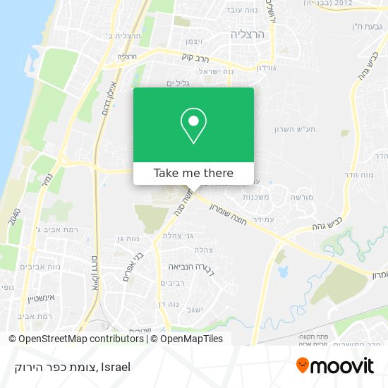 צומת כפר הירוק map