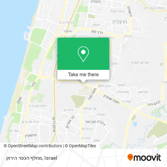 Карта מחלף הכפר הירוק