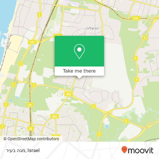 מגה בעיר map