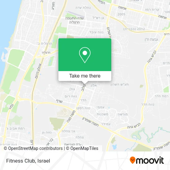 Карта Fitness Club