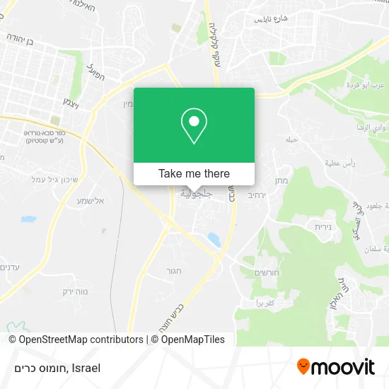Карта חומוס כרים
