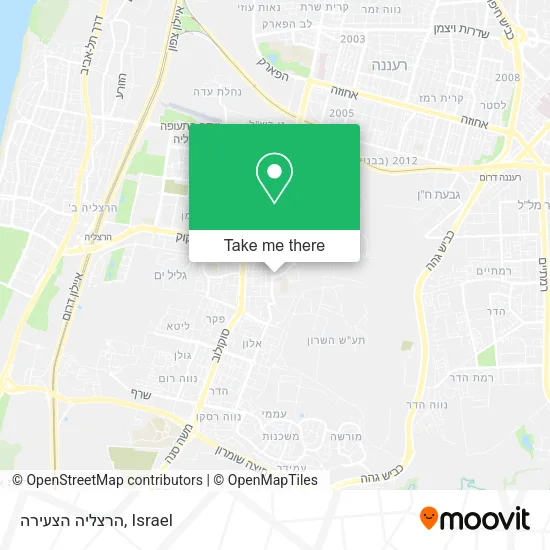 Карта הרצליה הצעירה