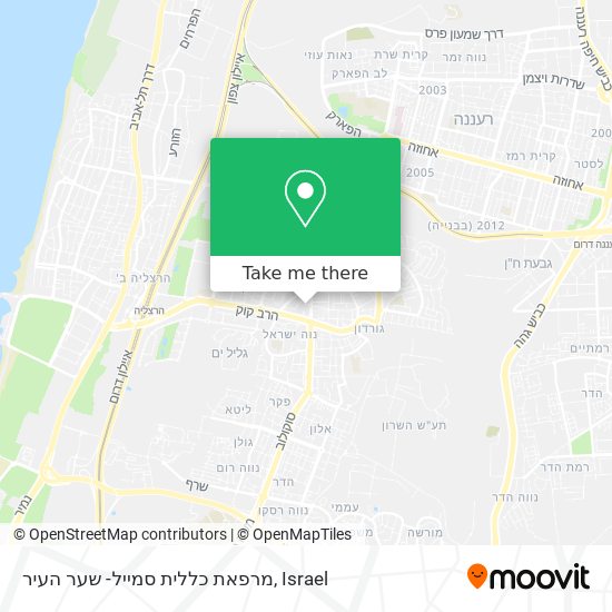 מרפאת כללית סמייל- שער העיר map