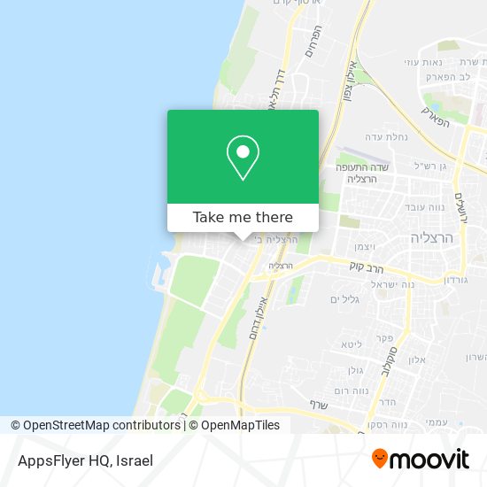 Карта AppsFlyer HQ