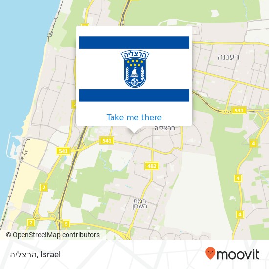 הרצליה map