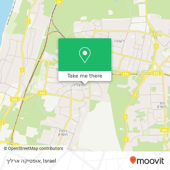 אופטיקה ארליך map