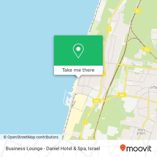 Карта Business Lounge - Daniel Hotel & Spa