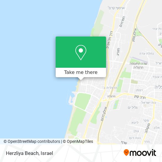 Карта Herzliya Beach