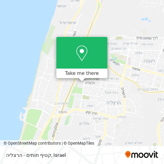 קטיף תותים - הרצליה map