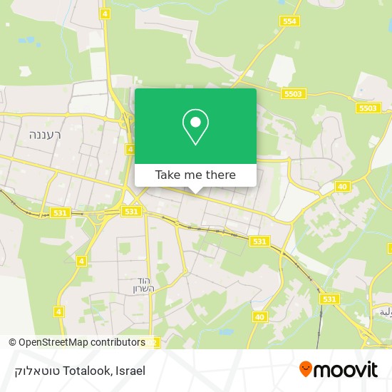 טוטאלוק Totalook map