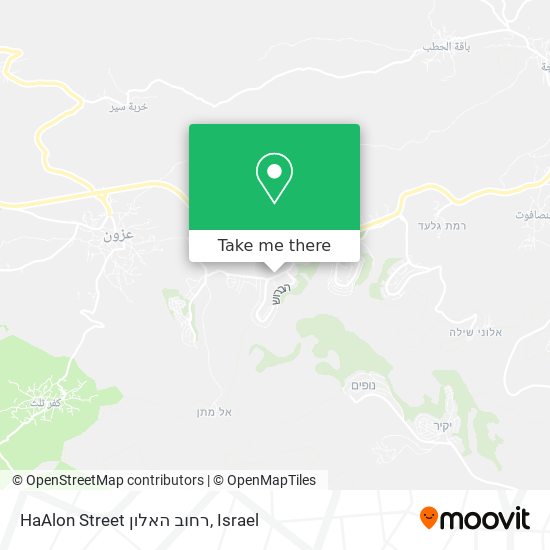 HaAlon Street רחוב האלון map