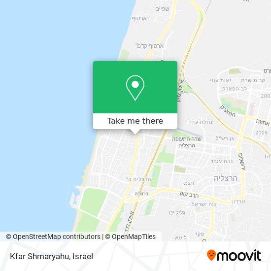 Kfar Shmaryahu map
