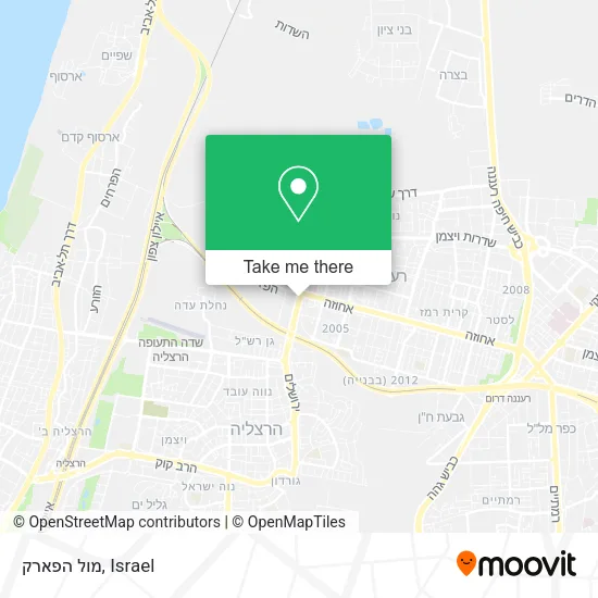 Карта מול הפארק