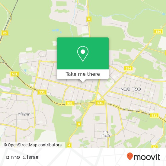 גן פרחים map