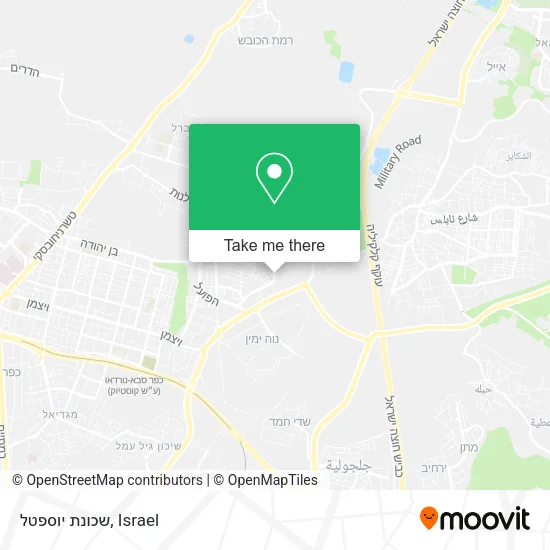 Карта שכונת יוספטל