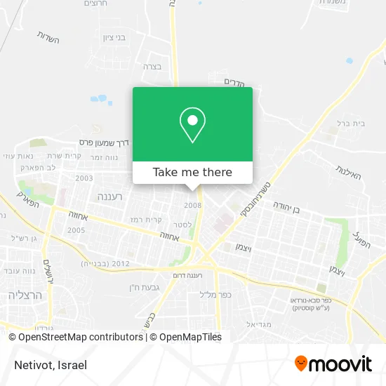 Карта Netivot