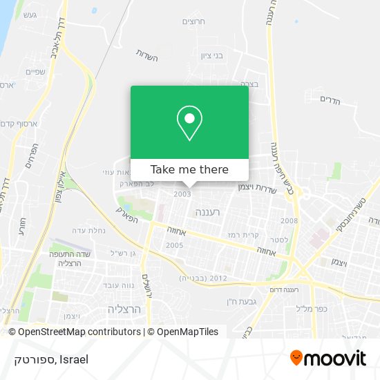 ספורטק map