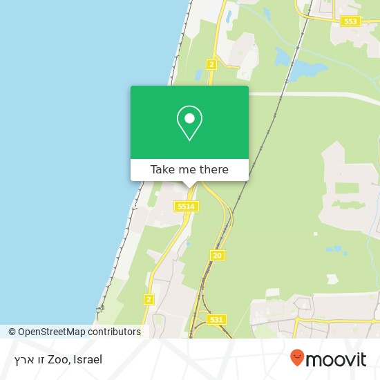 זו ארץ Zoo map