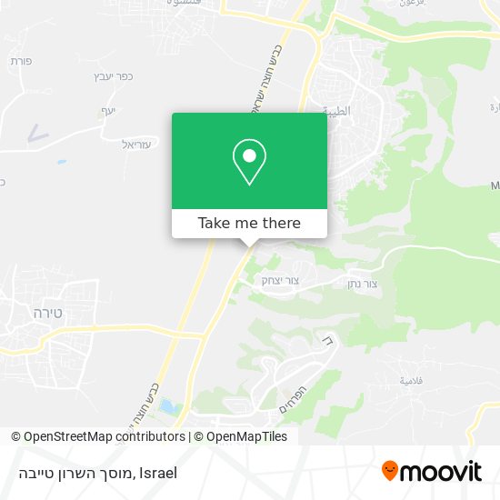 מוסך השרון טייבה map