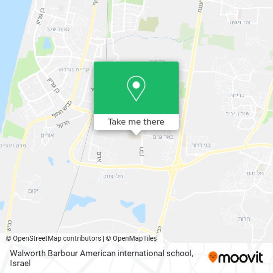 Walworth Barbour American international school map