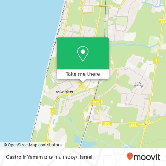 Castro Ir Yamim קסטרו עיר ימים map