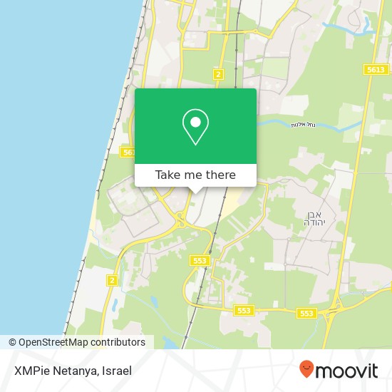 XMPie Netanya map