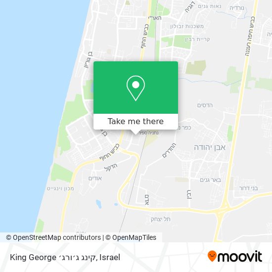 King George קינג ג׳ורג׳ map
