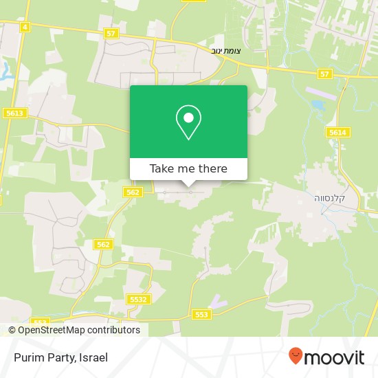 Карта Purim Party