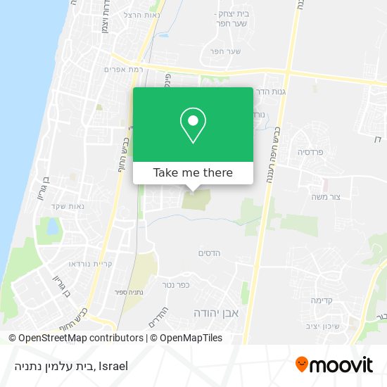 בית עלמין נתניה map