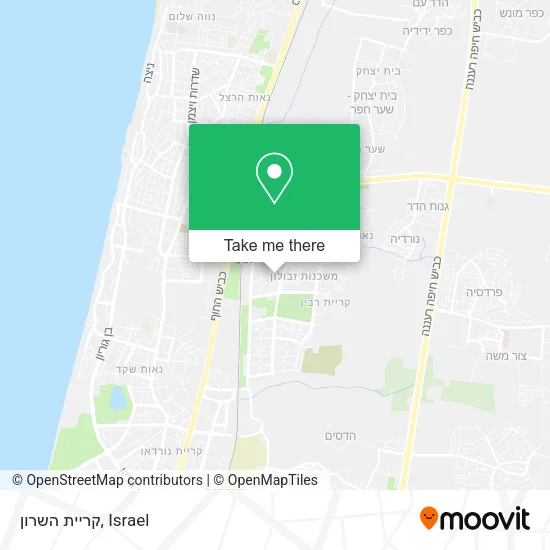 Карта קריית השרון