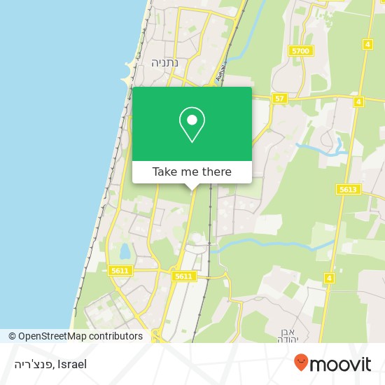 פנצ'ריה map